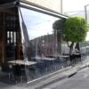 cafe_frontage Geared Roller Clear PVC Bistro Blinds