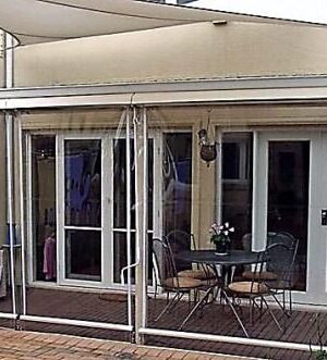 Geared Roller Clear PVC Bistro Blinds