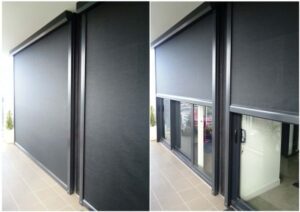 eZip Blind in Clear PVC or Screen fabric