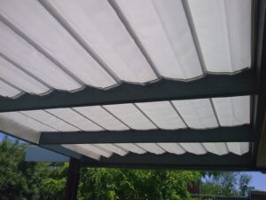 image153 Pleated Patio Awning on Tracks
