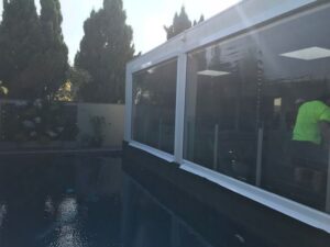 eZip Blind in Clear PVC or Screen fabric