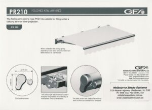 pr210_faa_001 Harol PR210-PR220 Classic Folding arm awning