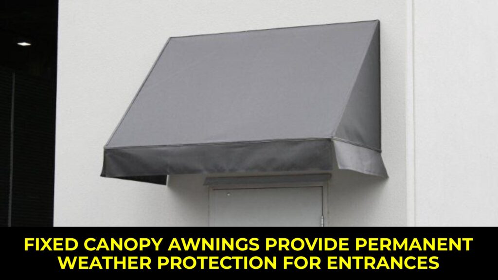 canopy awning Melbourne fixed window door weather protection
